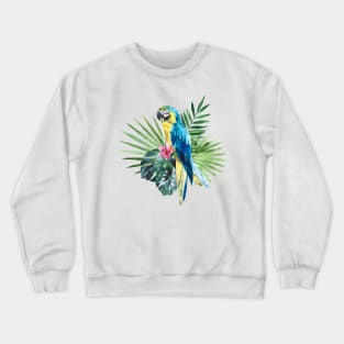 Tropical macaw Crewneck Sweatshirt